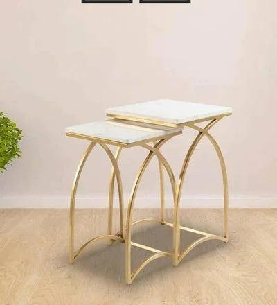 Tulip Marble Nesting Tables