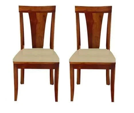 Handcrafted Sheesham Wood Modern Study Chairs – Set of 2