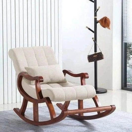 Warren Tufted Rocking Chair with Plush Cushioning