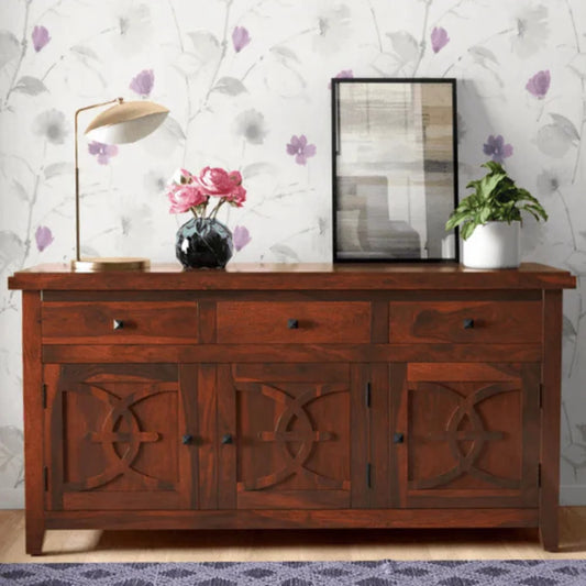 Beautiful Sheesham Wood Console Table with Drawers