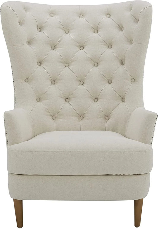 Stone & Beam Hansberry Wingback Accent Chair with Tufted Upholstery