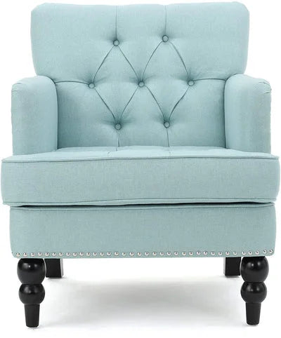Medford Tufted Club Chair with Nailhead Trim