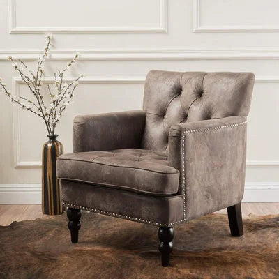 Medford Tufted Club Chair with Nailhead Trim