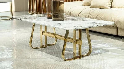 Amron Rectangle Marble Coffee Table