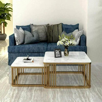 Nordic Marble Nesting Coffee Table Set of 2