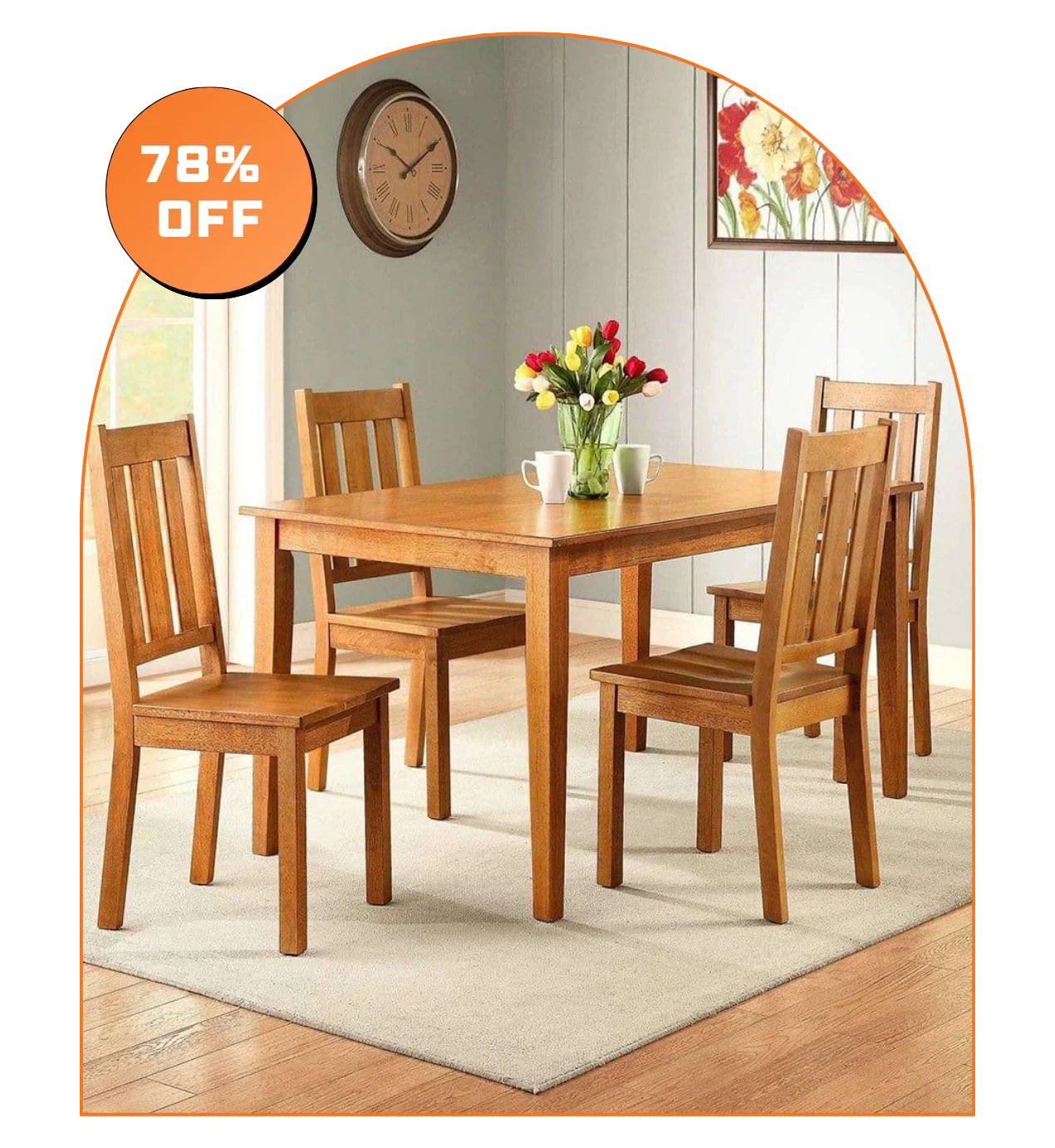 4 Seater Dining Table