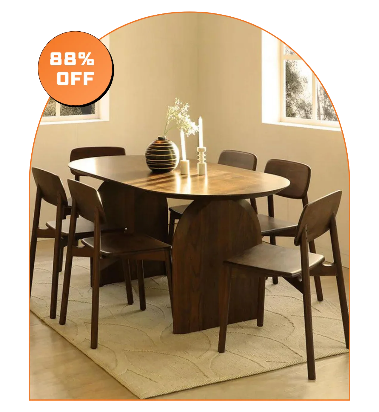 6 Seater Dining Table