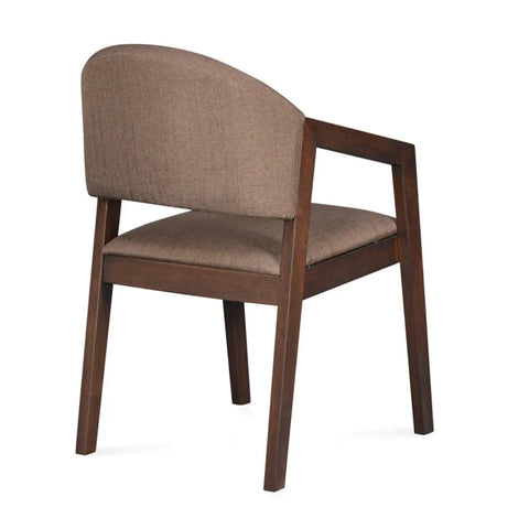 Carlson Solid Wood Arm Dining Chair with D-Decor Upholstery
