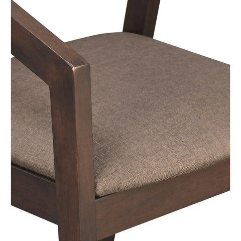 Carlson Solid Wood Arm Dining Chair with D-Decor Upholstery