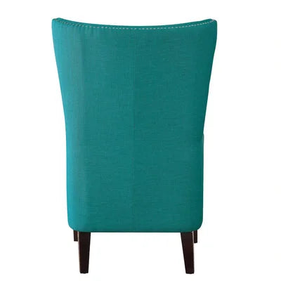Modern Wingback Accent Chair with Kidney Pillow
