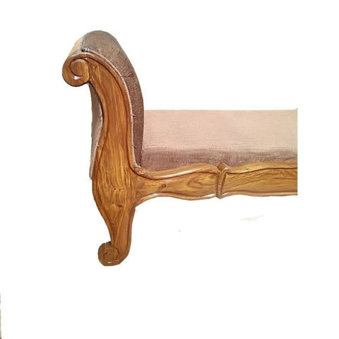 Handcrafted Sheesham Wooden Settee with Teak Finish