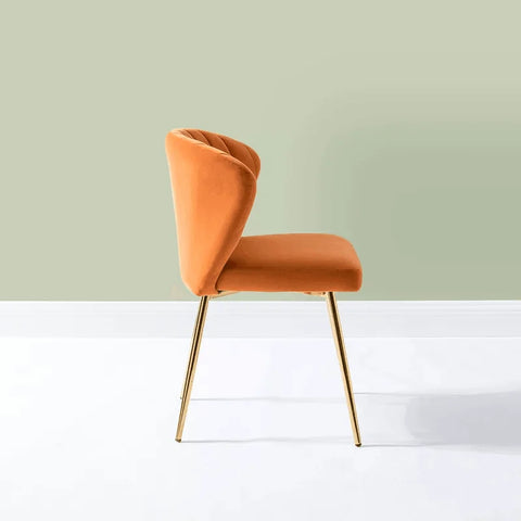 Chimene Accent Chair with Gold Legs