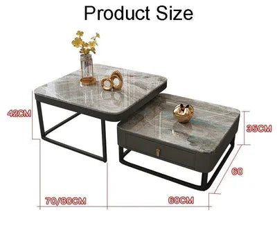 Barack Square Nesting Coffee Table Set of 2