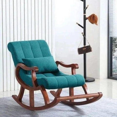 Warren Tufted Rocking Chair with Plush Cushioning