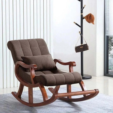 Warren Tufted Rocking Chair with Plush Cushioning