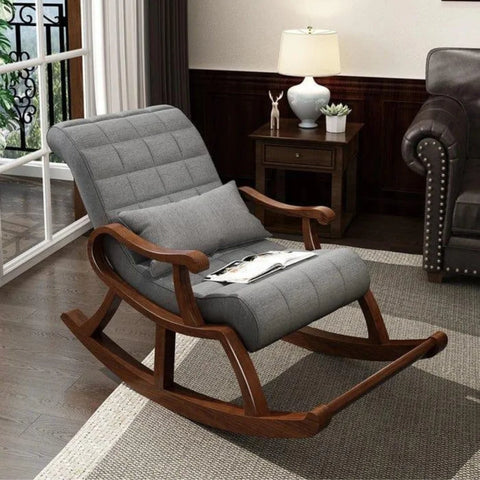 Warren Tufted Rocking Chair with Plush Cushioning