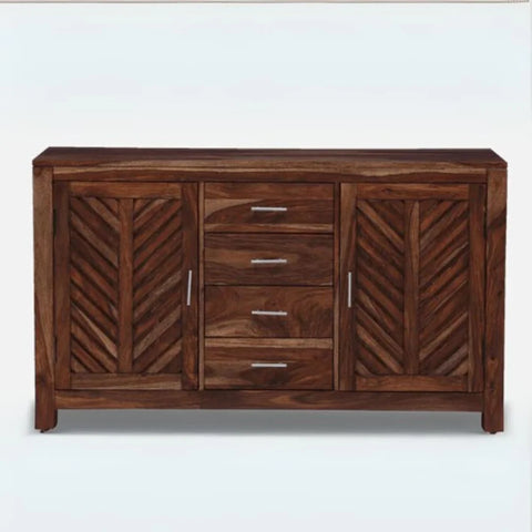 Sheesham Wood Console Table with Drawers