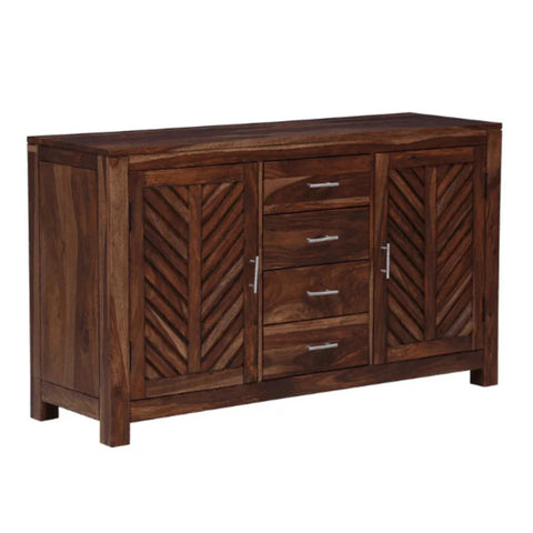 Sheesham Wood Console Table with Drawers