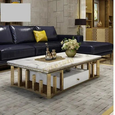 Ultramodern Marble Top Center Table