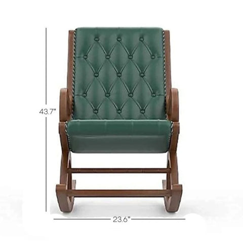 Eleanor Luxury Cushioned Rocking Chair with Ottoman