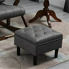 Wooden Rocking Chair with Footrest
