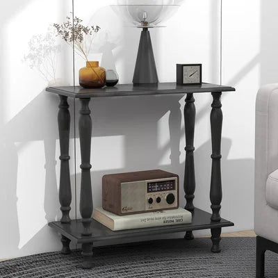 Vintage French Style 2-Tier Side Table for Living Room & Bedroom