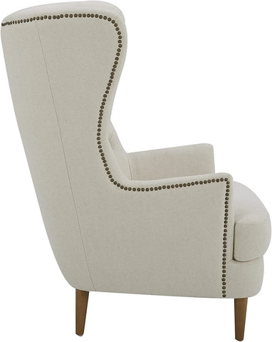 Stone & Beam Hansberry Wingback Accent Chair with Tufted Upholstery