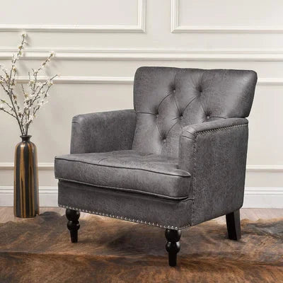 Medford Tufted Club Chair with Nailhead Trim