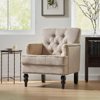 Medford Tufted Club Chair with Nailhead Trim