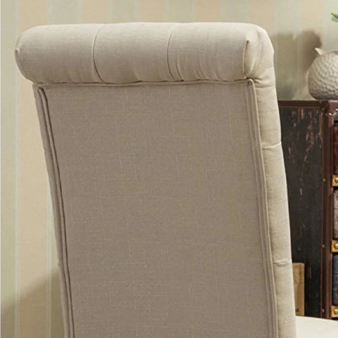 Habit Solid Wood Tufted Parsons Dining Chair Set (Set of 2)