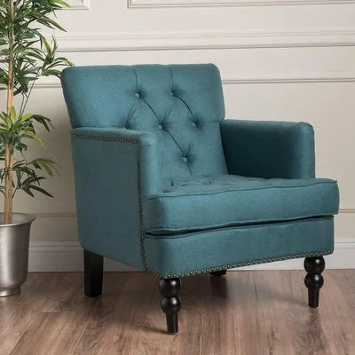 Medford Tufted Club Chair with Nailhead Trim