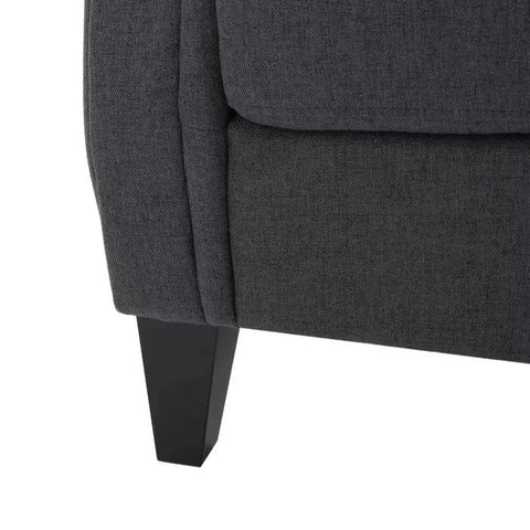 Boise Wide Tufted Armchair with Rolled Arms and Button Back
