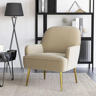 Brodie Wide Armchair with Gold Legs