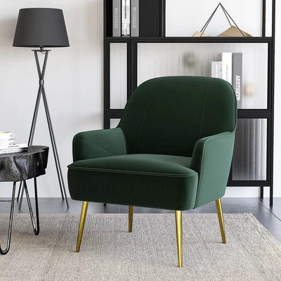 Brodie Wide Armchair with Gold Legs