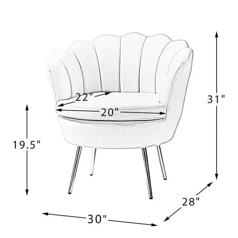 Hendrix Upholstered Velvet Barrel Chair (Set of 2)