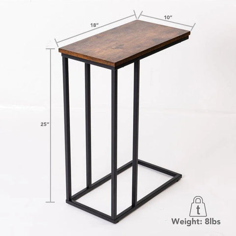 C-Shaped Laptop Table with Adjustable Feet