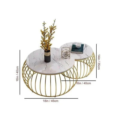 Ornate Nesting Coffee Table Set of 2