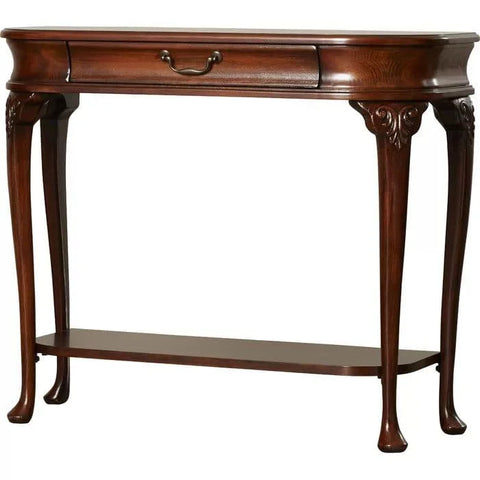 Paullina Wooden Console Table with Drawer and Shelf