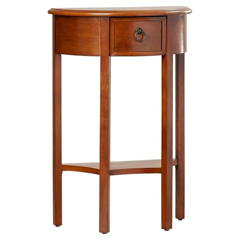 Wilfredo Tall Solid Wood End Table with Drawer and Shelf