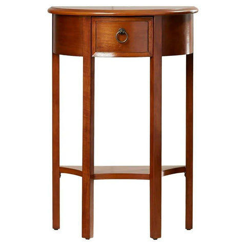 Wilfredo Tall Solid Wood End Table with Drawer and Shelf