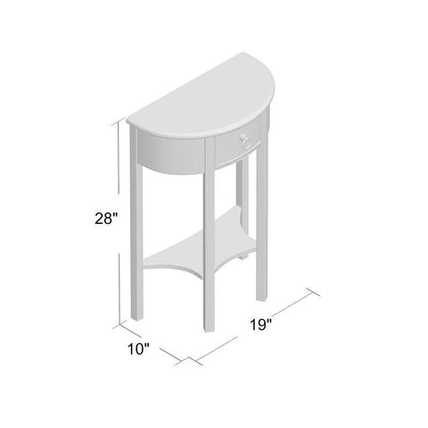 Wilfredo Tall Solid Wood End Table with Drawer and Shelf