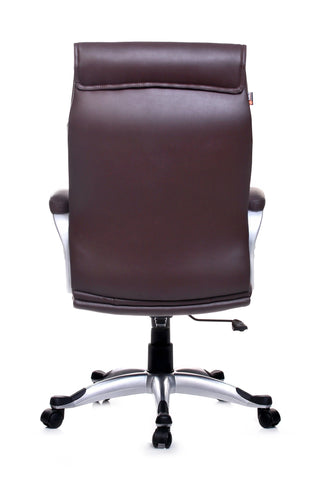 Premium High Back Executive Chair in Brown Leatherette