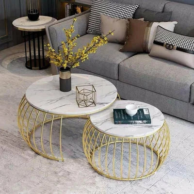 Ornate Nesting Coffee Table Set of 2
