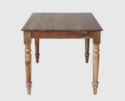 Falco 6-Seater Sheesham Wood Dining Set with Cushioned Chairs
