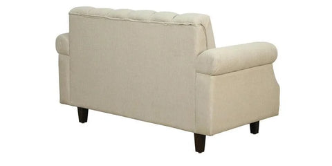 Elegant Fabric 2-Seater Sofa in Beige