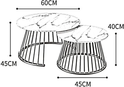 Melvina Conical Nesting Coffee Table Set