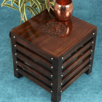 Wood Stool & Side Table