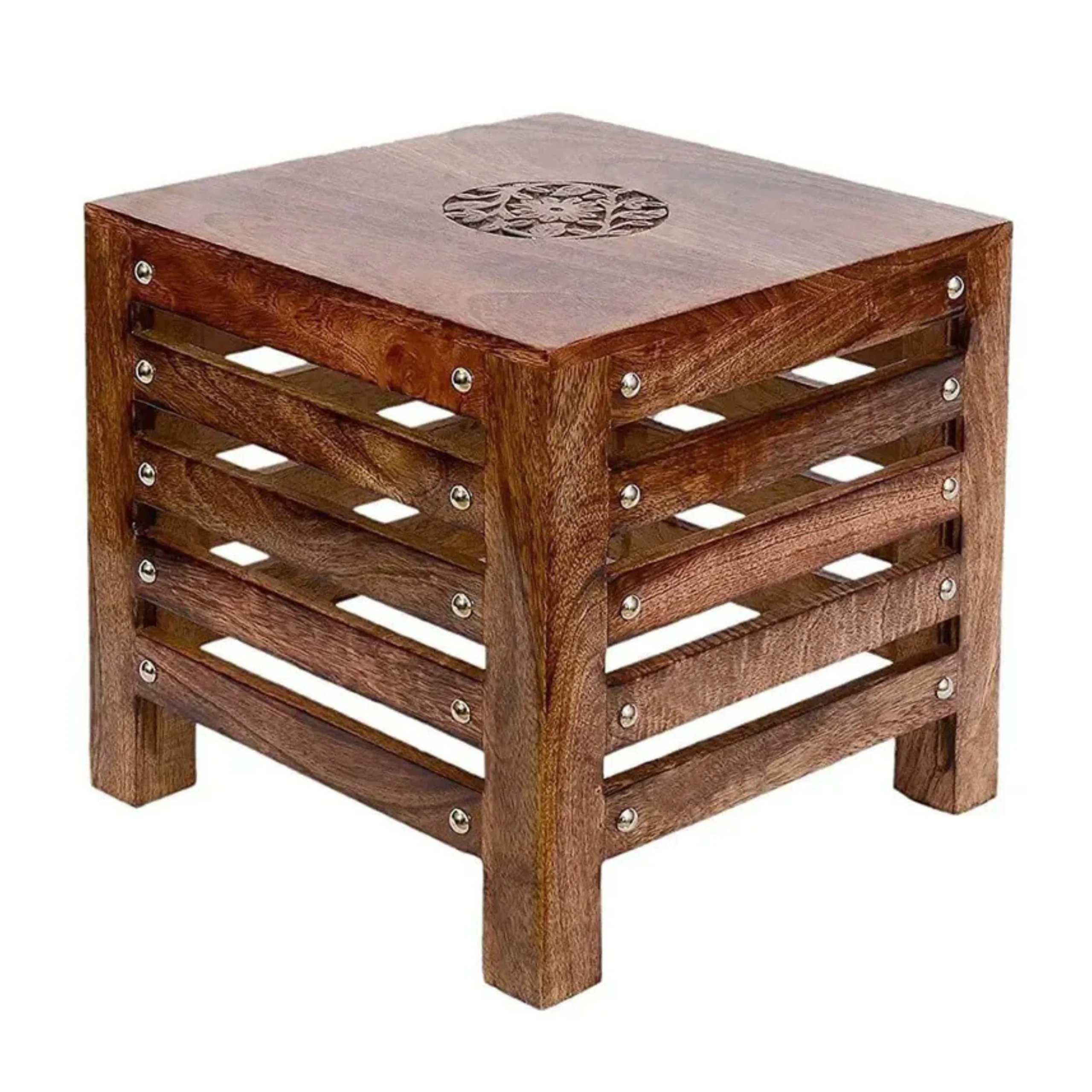 Wood Stool & Side Table