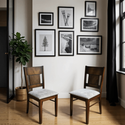 Woodenshoppe Luster High Back Dining Chair Set of 2 – Wenge